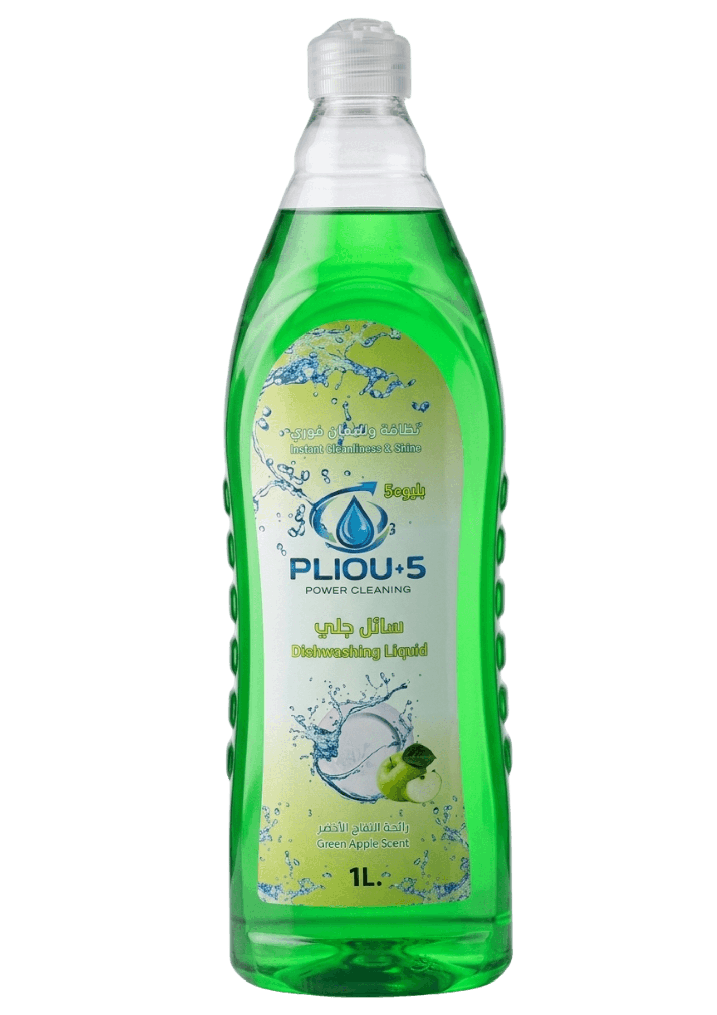 Dishwashing Soap, Green Apple (1L)